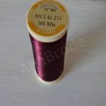 Metallic Thread Fil Au Chinois 40 Burgundy 255